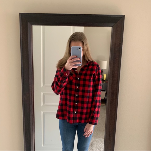 Old Navy Checkered Flannel - Picture 3 of 4